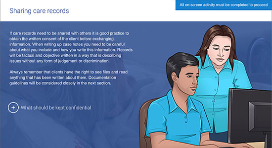 privacy an confidentiality for care workers