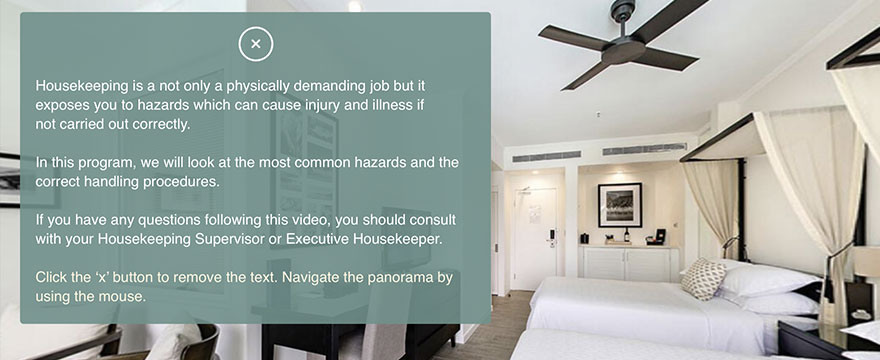whs for room attendants of hotel and accommodation providers
